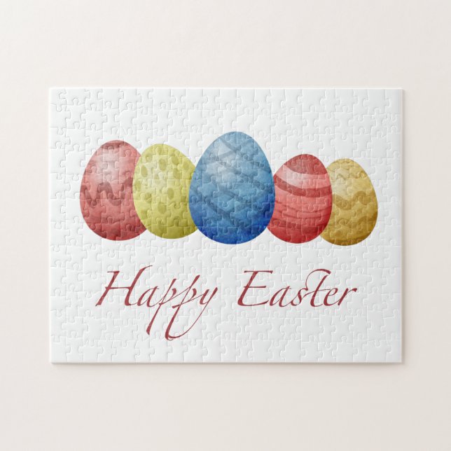Happy Easter Eier Puzzle (Horizontal)