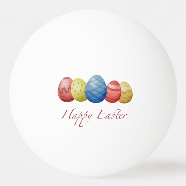 Happy Easter Eier  Tischtennisball (Vorderseite)
