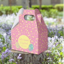 Happy Easter Eizy Jagd Rosa Hand gezeichnet Geschenkschachtel