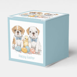 Happy Easter English Bulldogs Geschenkschachtel