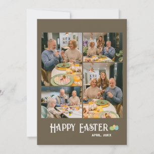 Happy Easter Family 4 Foto Urlaubskarte Feiertagskarte
