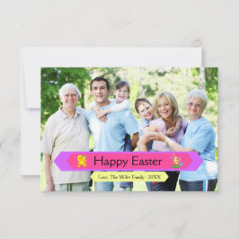 Happy Easter Family Foto - 3x5 Osterkarte Einladung