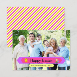 Happy Easter Family Foto - 3x5 Osterkarte Einladung