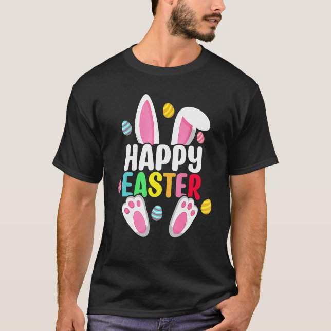 Happy Easter Family Matching Easter Day Bunny Egg  T-Shirt (Vorderseite)