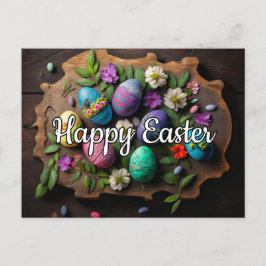 Happy Easter Festive Decoration Egg Collage Postkarte