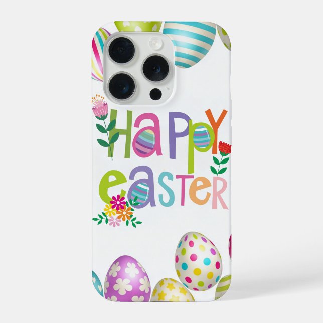 Happy Easter Floral Egg Pattern Phone Case iPhone Hülle ("Bright eggs, bold colors, and the cutest spring case for your holiday lineup")