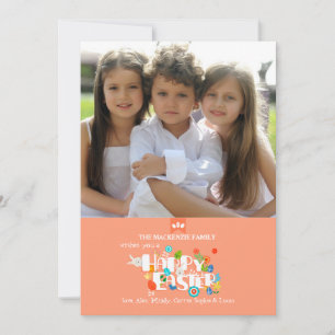 Happy Easter Foto Card Feiertagskarte
