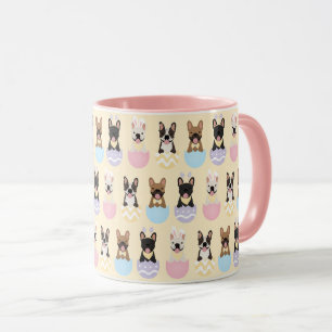 Happy Easter French Bulldog Pattern Tasse