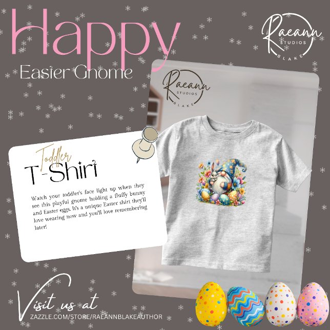 Happy Easter Gnome Kleinkind T - Shirt (Von Creator hochgeladen)