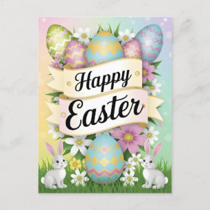 Happy Easter Graphic Design Art Postkarte