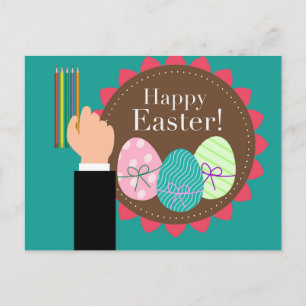 Happy Easter Holiday Postkarte