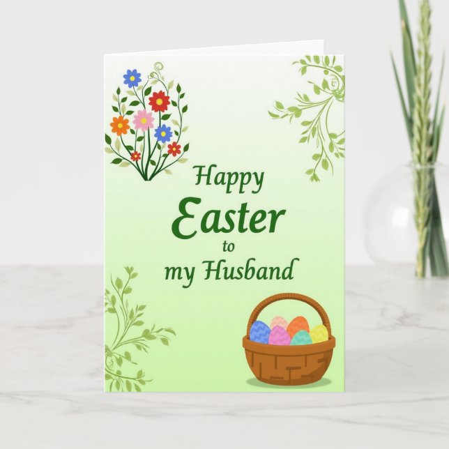 Happy Easter Husband Card Karte (Vorderseite)