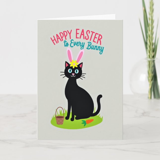 Happy Easter Kitty Friend Card Karte (Vorderseite)
