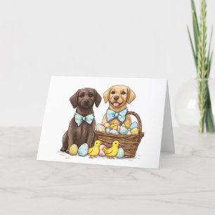 Happy Easter Labrador Retriever Hunde Feiertagskarte