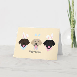 Happy Easter Labrador Retriever Hunde Feiertagskarte