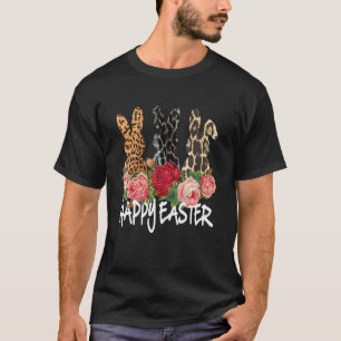 Happy Easter Leopard Osterfest Bunny Rabbit Trio N T-Shirt
