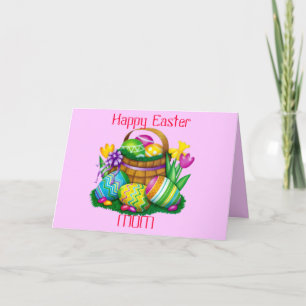 Happy Easter Mom Card (Fully Customizable) Feiertagskarte