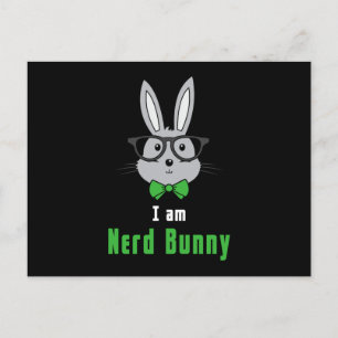 Happy Easter Nerd Geek Bunny Easter Egg Funny Gift Postkarte