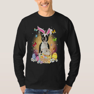 Happy Easter Niedlich Bunny Dog Boston Terrier Egg T-Shirt