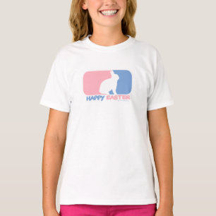 Happy Easter Niedlich Bunny Sports Style Logo T-Shirt