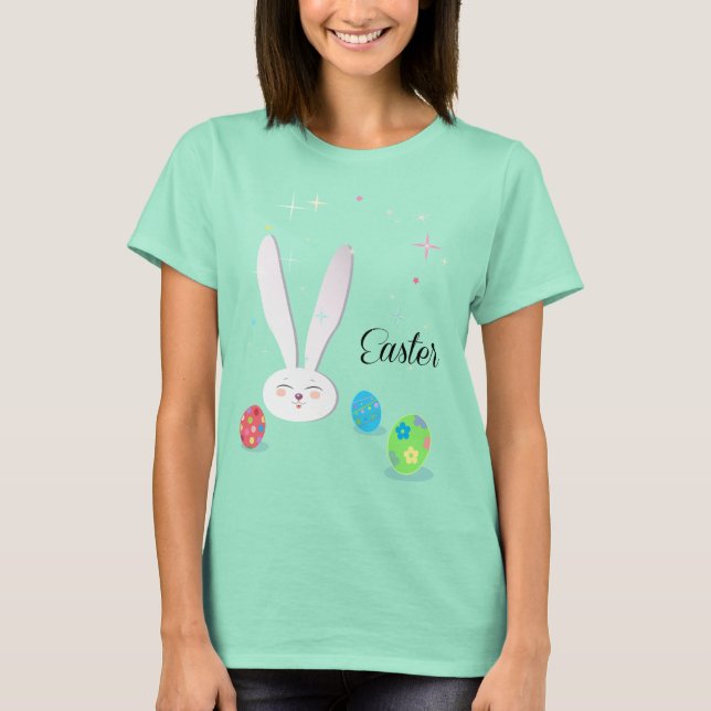 Happy Easter Niedlich Ostern Ostern Egg Party T-Shirt (Vorderseite)