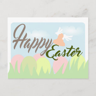 Happy Easter Pastel Colors postcard Feiertagspostkarte