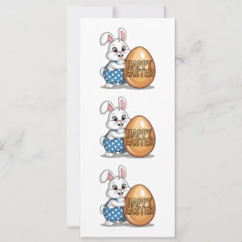 Happy Easter Polka Dot Bunny Einladung