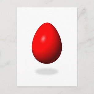 Happy Easter - Red Egg Feiertagspostkarte