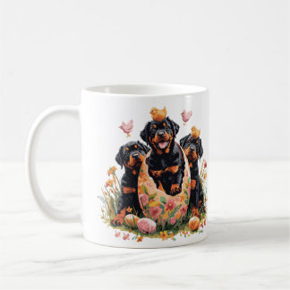 Happy Easter Rottweiler Dogs Kaffeetasse