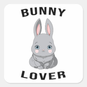 Happy Easter Spring Ei Niedlich Bunny Lover Gesche Quadratischer Aufkleber