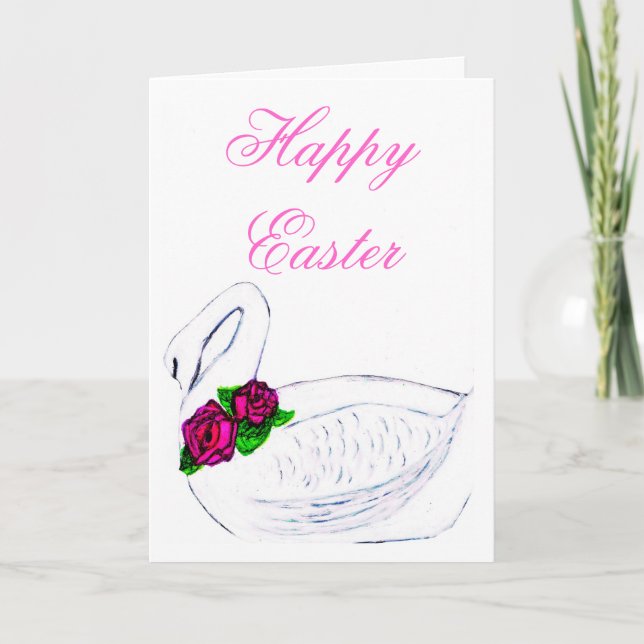 HAPPY EASTER SWAN card Feiertagskarte (Vorderseite)