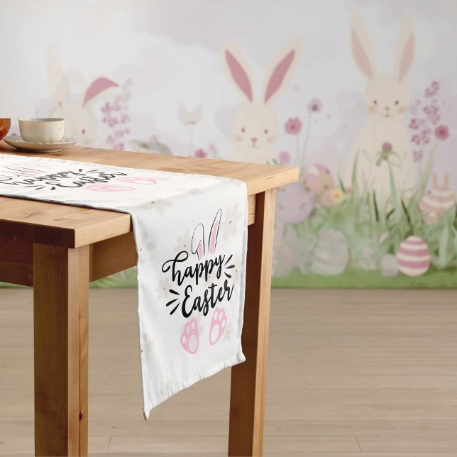 Happy Easter Table Runner Mittelgroßer Tischläufer (Von Creator hochgeladen)