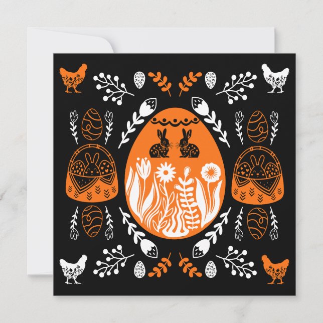 Happy Easter Time Holiday Geschenk Karte (Vorderseite)