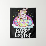 Happy Easter Unicorn Bunny Girls Kids Wandteppich<br><div class="desc">Happy Easter Unicorn Bunny Girls Kids</div>
