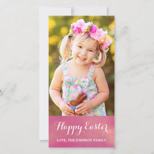 Happy Easter Vertical Photo Card Feiertagskarte