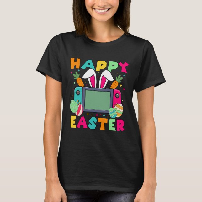 Happy Easter Video Game Bunny Gaming Controller Ga T-Shirt (Vorderseite)