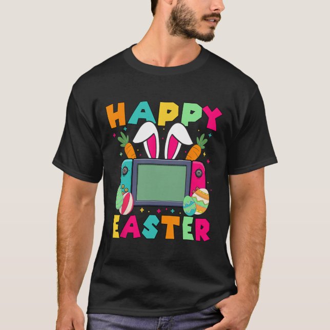 Happy Easter Video Game Bunny Gaming Controller Ga T-Shirt (Vorderseite)