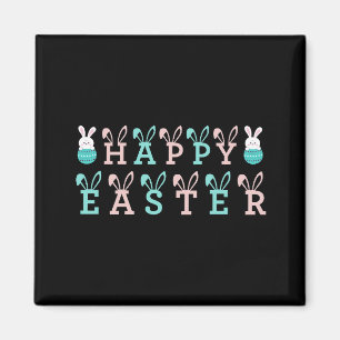 Happy Easter Wishings - Funny Bunny Oaster Magnet