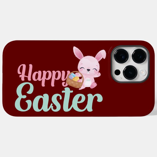 HAPPY EASTER Witziger Ostersonniger Eghunt Case-Mate iPhone Hülle (Rückseite (Horizontal))