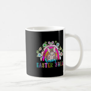 Happy Easter Y'all Drei Niedliche Bunny Eggs Jagd Kaffeetasse