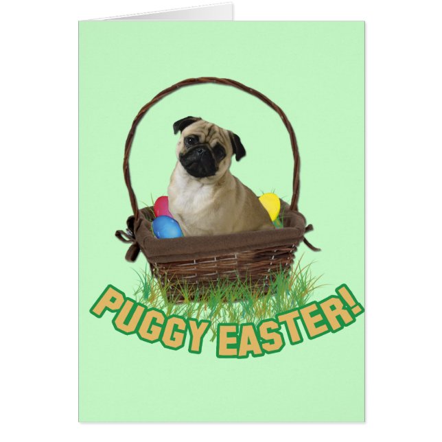 Happy Eastern Mops Card (Vorne)