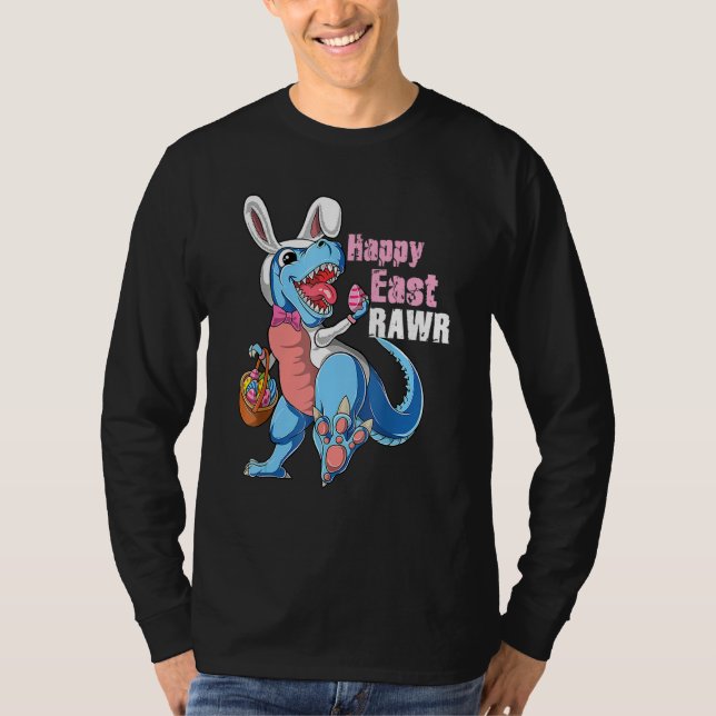 Happy EastRawr Bunny T rex Dinosaur Ostereier Cos T-Shirt (Vorderseite)