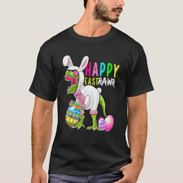 Happy Eastrawr Bunny T Rex Dinosaurier Oster 2022  T-Shirt (Vorderseite)