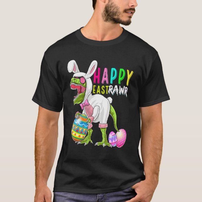 Happy Eastrawr Bunny T Rex Dinosaurier Oster 2022  T-Shirt (Vorderseite)