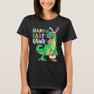 Happy Eastrawr Dinosaur Bunny Kids Boys Rex Easte T-Shirt