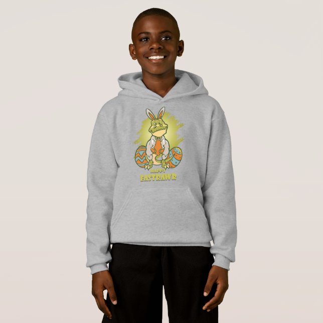 Happy Eastrawr | Kids Pullover Hoodie (Vorne ganz)