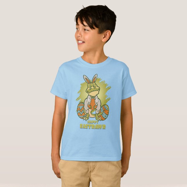 Happy Eastrawr | Kinder T-Shirt (Vorne ganz)