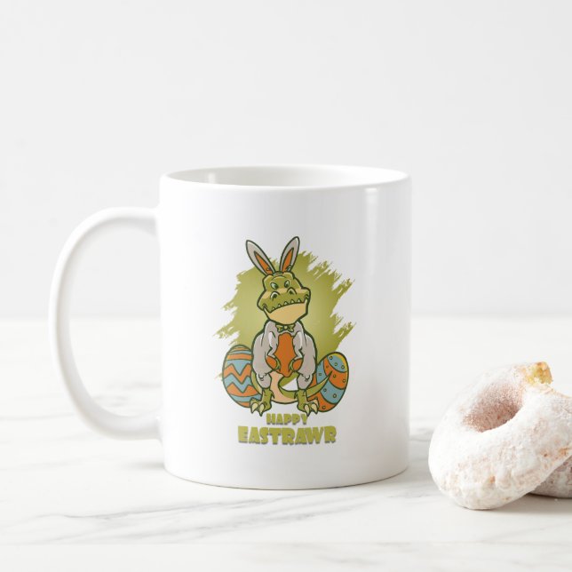 Happy Eastrawr | Klassische Tasse #11 (Mit Donut)