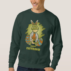 Happy Eastrawr   Männerpullover Sweatshirt