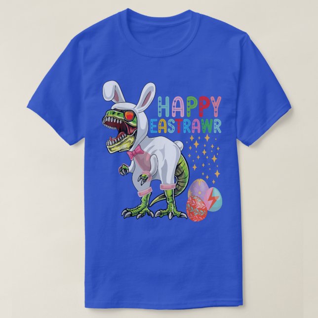 Happy Eastrawr T Re Dinosaur Teen Girls Boys Easte T-Shirt (Design vorne)